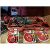 Image 2 : SHELF OF ASSORTED POWER TOOLS, BIT SET, RECIPROCATING SAW, SANDING DISCS AND MORE
