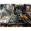 Image 1 : SHELF OF ASSORTED TOOLS INCLUDING HAMMERS, WRENCHES, SOLDERING GUN, CLAMPS AND MORE