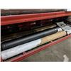 Image 2 : SHELF INCLUDING METAL PIPE, ROLL OF PLASTIC, DOOR JAMBS AND MORE