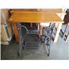 Image 3 : FOLDING TABLE AND SINGER SEWING TABLE (NO MACHINE)