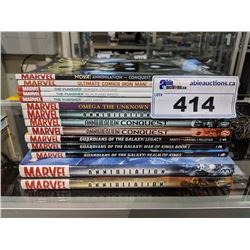 STACK OF MARVEL GRAPHIC NOVELS