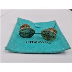 PAIR OF TIFFANY & CO. .925 STERLING SILVER CUFFLINKS