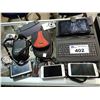 Image 1 : LOT OF ASSORTED ELECTRONICS INCLUDING CANON CAMERA, SMART PHONES, TABLET AND MORE