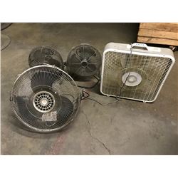 Lot of 4 Fans