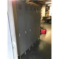 Set of 6 Lockers, 72" x 12" x 78"