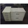 Image 1 : (2) 2 Drawer Filing Cabinets (1) 3 Drawer Filing Cabinet