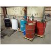 Image 1 : Lot of Oil Drums with Pumps