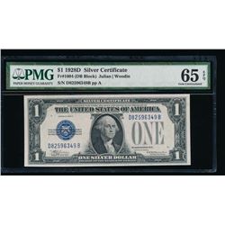 1928D $1 Silver Certificate PMG 65EPQ