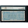 Image 2 : 1864 $5 Confederate States of America Note PMG 63EPQ