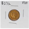 Image 1 : 1915 $2 1/2 Indian Head Quarter Eagle Gold Coin