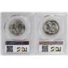 Image 2 : Lot of (2) 1942 Walking Liberty Half Dollar Coins NGC MS64