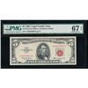 Image 1 : 1963 $5 Legal Tender Note PMG 67EPQ