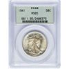 Image 1 : 1941 Walking Liberty Half Dollar Coin PCGS MS65