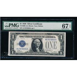 1928 $1 Silver Certificate PMG 67EPQ