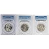 Image 1 : Lot of (3) 1943 Walking Liberty Half Dollar Coins NGC MS64