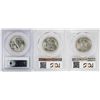 Image 2 : Lot of (3) 1943 Walking Liberty Half Dollar Coins NGC MS64