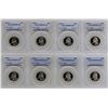 Image 1 : Lot of 1991-S to 1998-S Proof Silver Washington Quarter Coins PCGS PR69DCAM