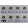 Image 2 : Lot of 1991-S to 1998-S Proof Silver Washington Quarter Coins PCGS PR69DCAM