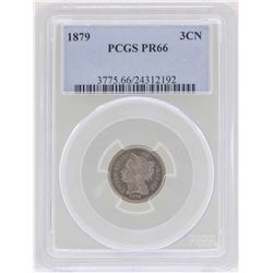1879 3 Cent Nickel Proof Coin PCGS PR66