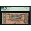 Image 1 : 1864 $10 Confederate States of America Note PCGS 55