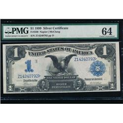 1899 $1 Black Eagle Silver Certificate PMG 64