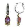 Image 2 : Silver Moonstone Jasper Doublet Drop Earrings