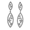 Image 1 : Sterling Silver Cubic Zirconia Drop Earrings