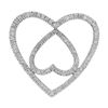 Image 1 : 10k White Gold 0.74CTW Diamond Pendant, (I2/I-J)