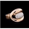 Image 1 : 0.45 ctw Diamond Ring - 14KT Two-Tone Gold