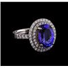 Image 1 : 14KT Two-Tone 2.01 ctw Tanzanite and Diamond Ring