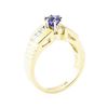 Image 4 : 1.30 ctw Sapphire and Diamond Ring - 14KT Yellow Gold