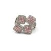 Image 1 : 1.43 ctw Pink and White Diamond Ring - 18KT White Gold