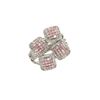 Image 3 : 1.43 ctw Pink and White Diamond Ring - 18KT White Gold