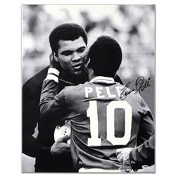 Pele & Ali Hug by Pele