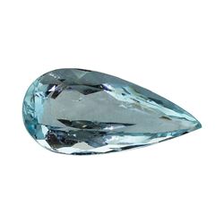 2.73 ct.Natural Pear Cut Aquamarine