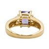 Image 3 : 1.91 ctw Tanzanite and Diamond Ring - 14KT Yellow Gold