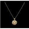 Image 1 : 14KT Yellow Gold 1.85 ctw Diamond Pendant With Chain