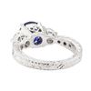 Image 3 : 1.99 ctw Sapphire and Diamond Ring - Platinum