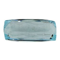 7.23 ct.Natural Cushion Cut Aquamarine