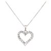Image 1 : 0.50 ctw Diamond Pendant with Chain - 14KT White Gold
