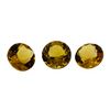 Image 1 : 3.39 ctw.Natural Round Cut Citrine Quartz Parcel of Three