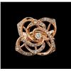 Image 2 : 14KT Rose Gold 0.42 ctw Diamond Ring