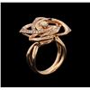 Image 4 : 14KT Rose Gold 0.42 ctw Diamond Ring