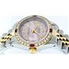 Image 9 : Rolex Ladies 2 Tone 14K Ice Pink Diamond & Ruby Datejust Wristwatch