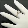 Image 3 : 14k White Gold 0.20 ctw F VVS2 Illusion Set Round Diamond Solitaire Ring