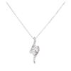 Image 1 : 0.25 ctw Diamond "Ever Us" Pendant with Chain - 14KT White Gold