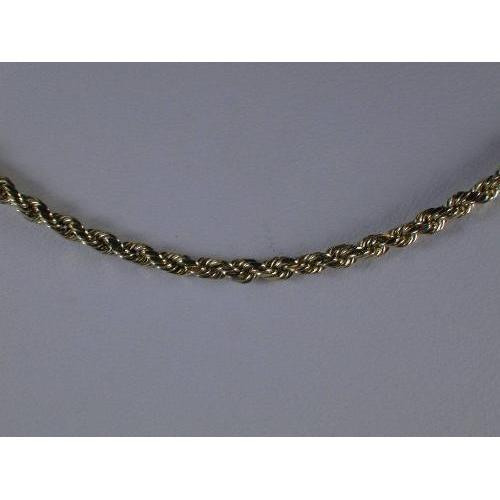 BRACELET - 7 inch Gold Thin Rope Bracelet - 10K