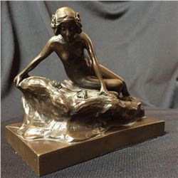 Early 1900's Art Nouveau Nude Bronze Sculpture