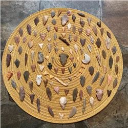 Large Collection Native American Indian Arrowhead Points