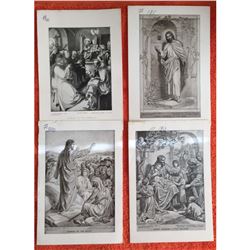 Vintage c1920â€™s Group of Half-tone Prints, Biblical, Jesus Christ